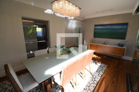 Sala de Jantar de casa de condomínio para alugar com 4 quartos, 398m² em Vila Hollândia, Campinas