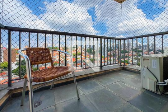 Varanda da Suíte de apartamento à venda com 3 quartos, 209m² em Vila São José, São Paulo