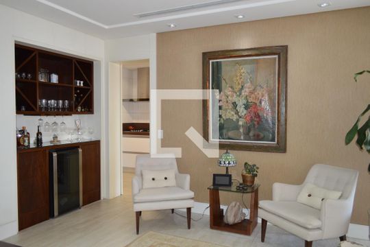 Sala de apartamento à venda com 3 quartos, 140m² em Bosque da Saúde, São Paulo