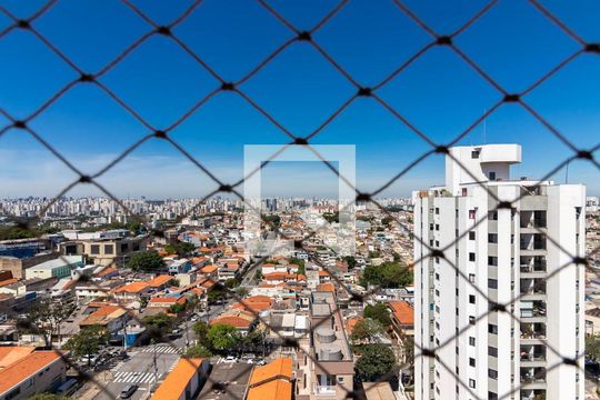 Varanda da Sala - Vista de apartamento para alugar com 2 quartos, 62m² em Parque Peruche, São Paulo