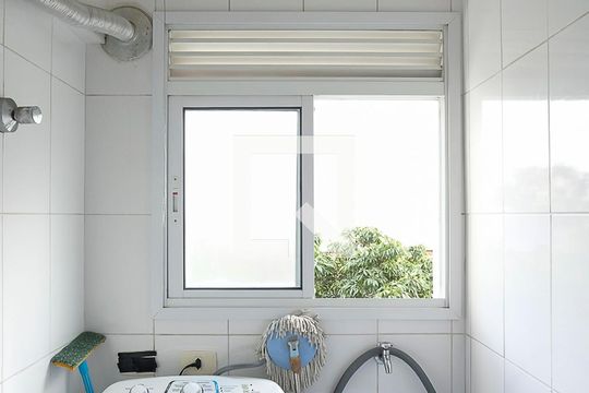 Área de serviço de apartamento à venda com 3 quartos, 104m² em Vila Caminho do Mar, São Bernardo do Campo