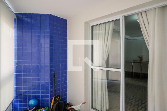 Varanda da sala de apartamento à venda com 3 quartos, 104m² em Vila Caminho do Mar, São Bernardo do Campo