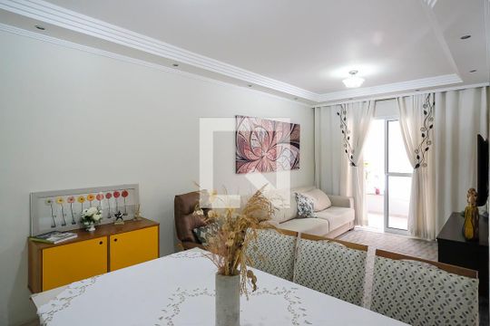 Sala de apartamento à venda com 3 quartos, 104m² em Vila Caminho do Mar, São Bernardo do Campo