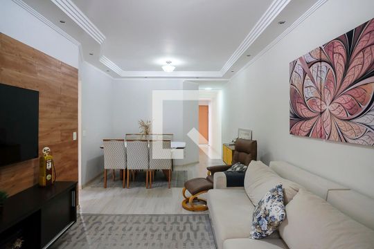 Sala de apartamento à venda com 3 quartos, 104m² em Vila Caminho do Mar, São Bernardo do Campo