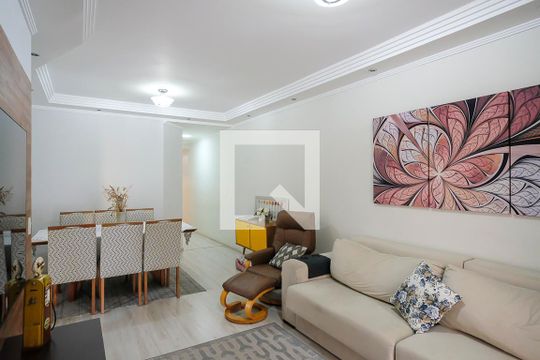 Sala de apartamento à venda com 3 quartos, 104m² em Vila Caminho do Mar, São Bernardo do Campo