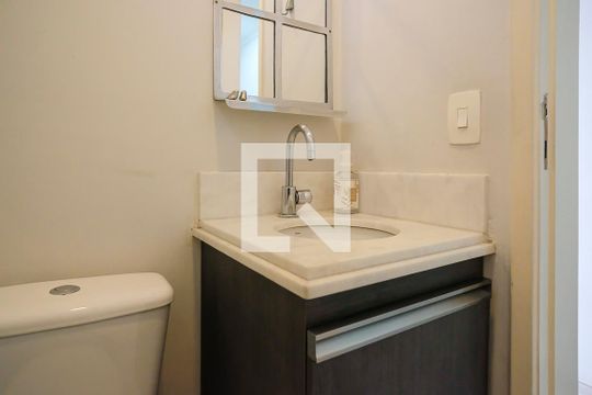Lavabo de apartamento à venda com 3 quartos, 104m² em Vila Caminho do Mar, São Bernardo do Campo