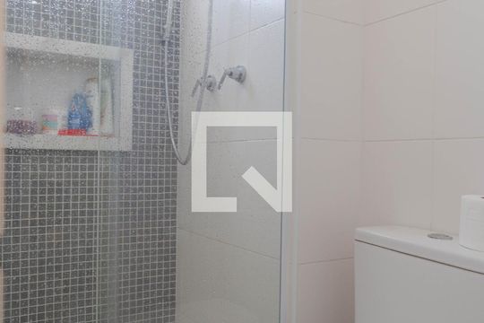 Banheiro de kitnet/studio à venda com 1 quarto, 29m² em Gopoúva, Guarulhos