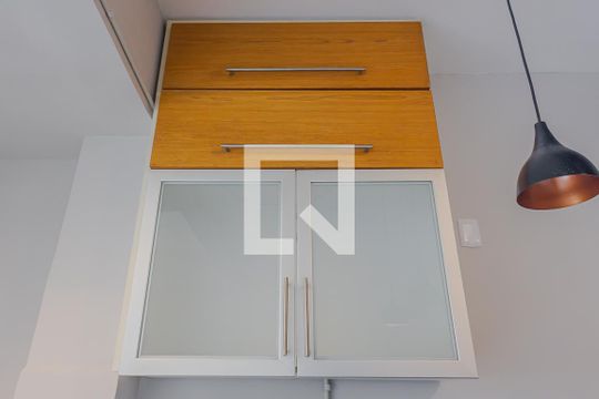 Cozinha de kitnet/studio para alugar com 1 quarto, 38m² em Bela Vista, São Paulo