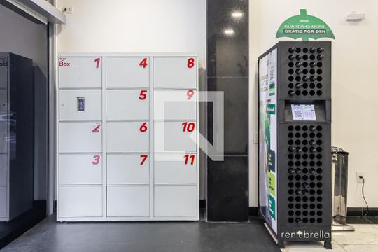 Área comum de kitnet/studio para alugar com 1 quarto, 38m² em Bela Vista, São Paulo
