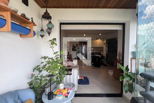 Varanda da Sala de apartamento à venda com 3 quartos, 90m² em Vila Madalena, São Paulo