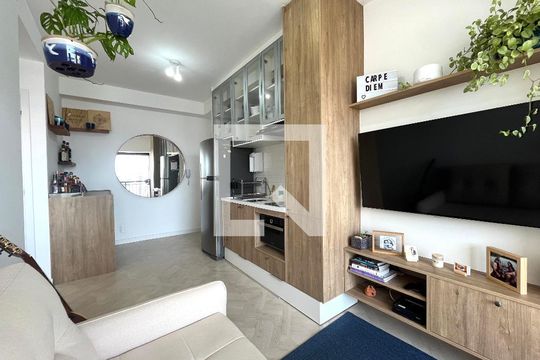 Sala de apartamento à venda com 1 quarto, 35m² em Vila Clementino, São Paulo