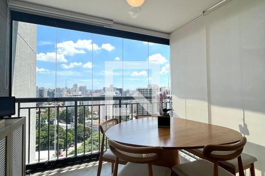 Varanda de apartamento à venda com 1 quarto, 35m² em Vila Clementino, São Paulo