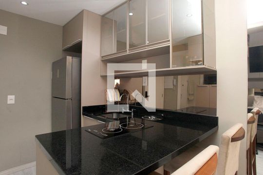 Studio - Cozinha de kitnet/studio à venda com 1 quarto, 25m² em Farroupilha, Porto Alegre