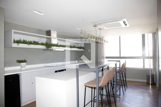 Área Comum - Espaço Gourmet de kitnet/studio à venda com 1 quarto, 25m² em Farroupilha, Porto Alegre