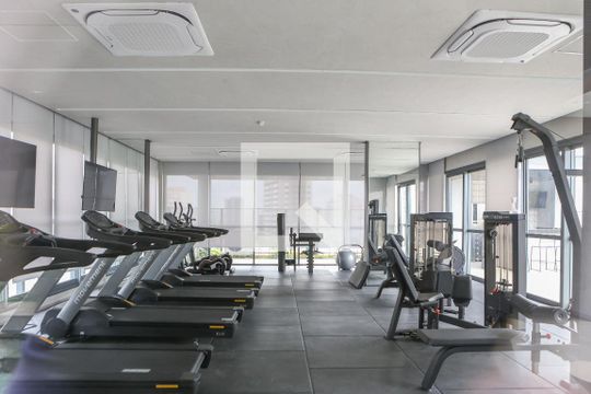 Área comum - Academia de apartamento para alugar com 1 quarto, 41m² em Perdizes, São Paulo