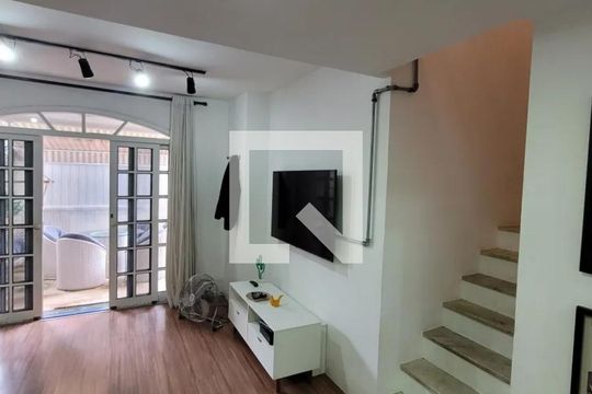 Sala de casa de condomínio à venda com 4 quartos, 92m² em Taquara, Rio de Janeiro