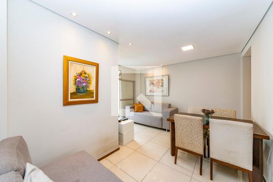 Sala de apartamento à venda com 3 quartos, 80m² em Cidade Jardim, Belo Horizonte