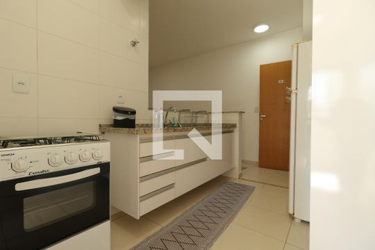 Cozinha de apartamento para alugar com 1 quarto, 54m² em Jardim Nova Alianca Sul, Ribeirão Preto