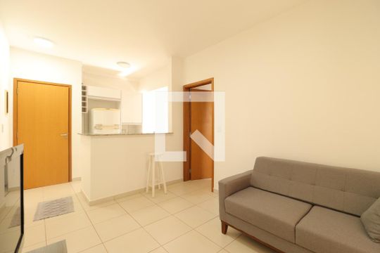 Sala de apartamento para alugar com 1 quarto, 54m² em Jardim Nova Alianca Sul, Ribeirão Preto