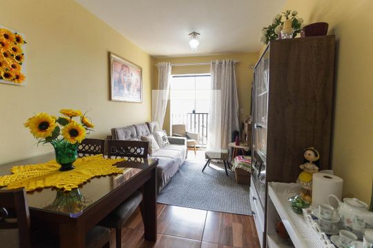 Sala de apartamento para alugar com 2 quartos, 48m² em Jardim Norma, São Paulo