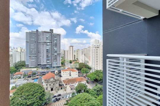 Vista de kitnet/studio para alugar com 1 quarto, 21m² em Lapa, São Paulo