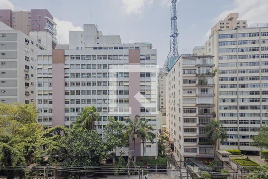 Vista da Varanda de apartamento para alugar com 1 quarto, 43m² em Jardim Paulista, São Paulo