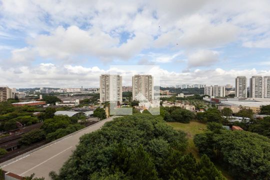 Quarto vista de apartamento à venda com 1 quarto, 34m² em Santo Amaro, São Paulo