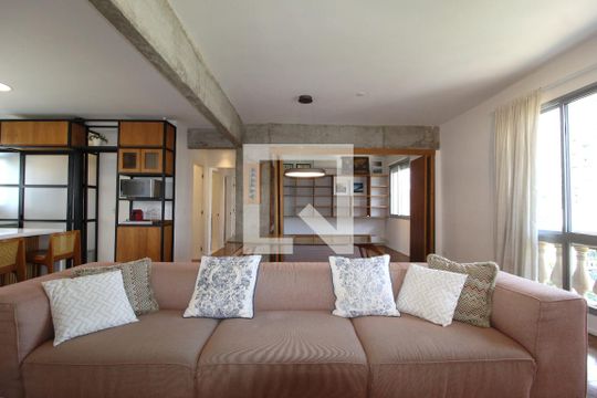 Sala de apartamento para alugar com 3 quartos, 110m² em Vila Olímpia, São Paulo