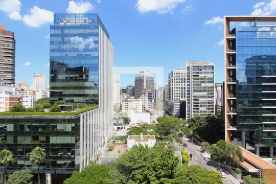 Vista da Sala de apartamento para alugar com 3 quartos, 110m² em Vila Olímpia, São Paulo