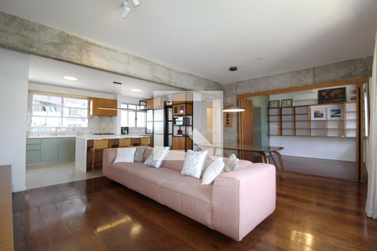 Sala de apartamento para alugar com 3 quartos, 110m² em Vila Olímpia, São Paulo