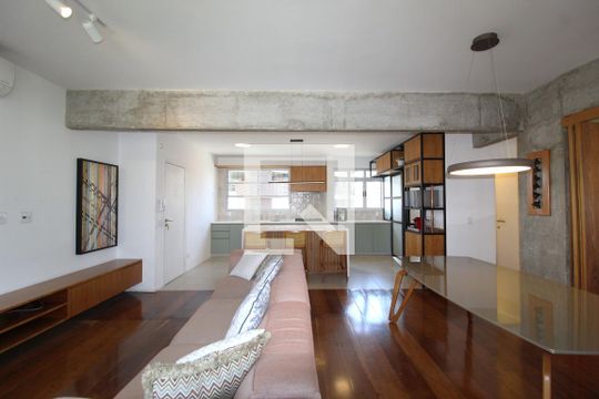 Sala de apartamento para alugar com 3 quartos, 110m² em Vila Olímpia, São Paulo