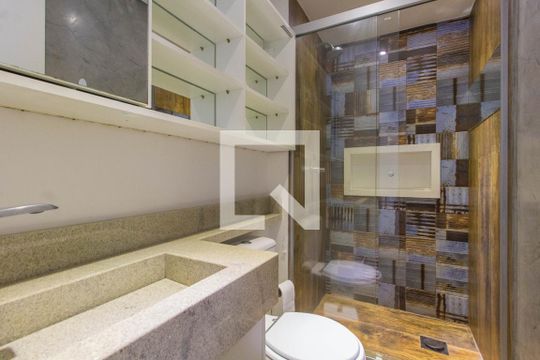 Banheiro da Suíte de apartamento para alugar com 2 quartos, 68m² em Marechal Rondon, Canoas