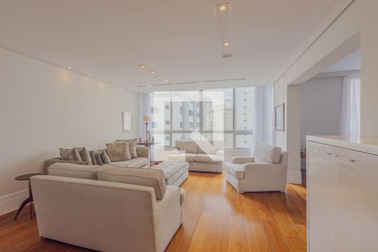 Sala de apartamento à venda com 3 quartos, 190m² em Paraíso, São Paulo