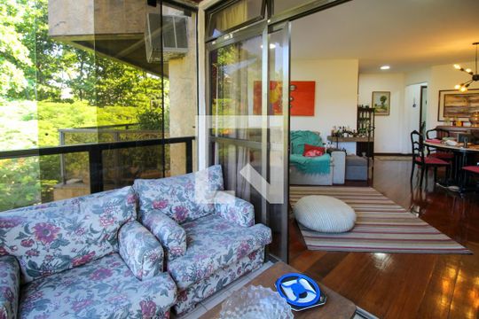 Varanda da Sala de apartamento à venda com 4 quartos, 173m² em Barra da Tijuca, Rio de Janeiro