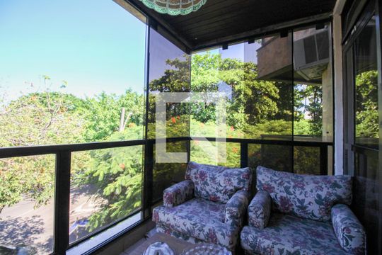 Varanda da Sala de apartamento à venda com 4 quartos, 173m² em Barra da Tijuca, Rio de Janeiro