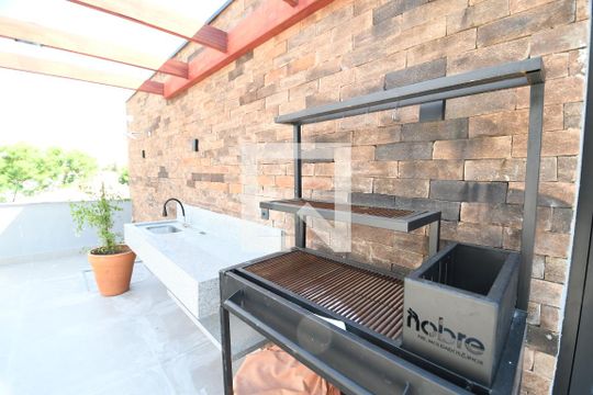 Área comum - Churrasqueira de kitnet/studio para alugar com 1 quarto, 17m² em Cidade Universitária, Campinas