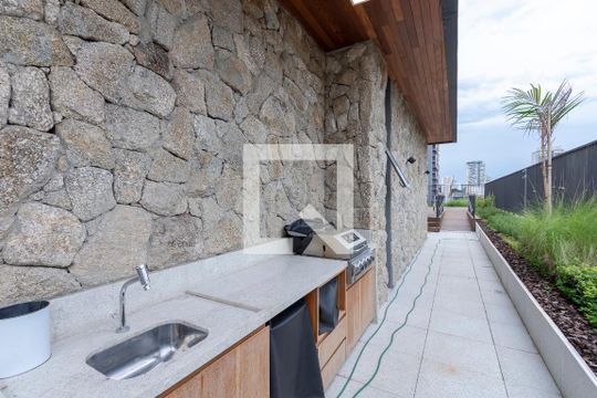 Churrasqueira de kitnet/studio para alugar com 1 quarto, 22m² em Santo Amaro, São Paulo