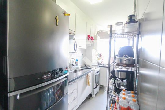 Cozinha de apartamento à venda com 1 quarto, 35m² em Jardim Ibitirama, São Paulo