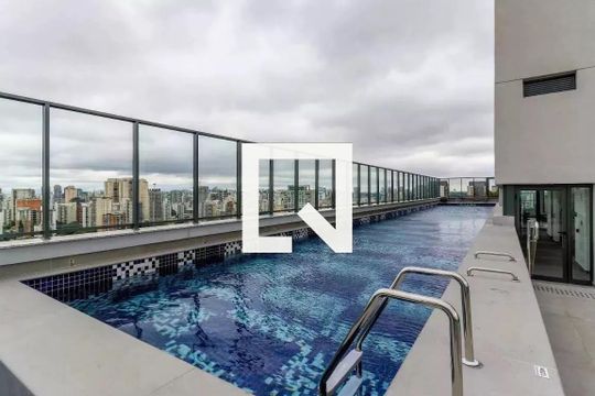Piscina de apartamento à venda com 1 quarto, 38m² em Brooklin, São Paulo
