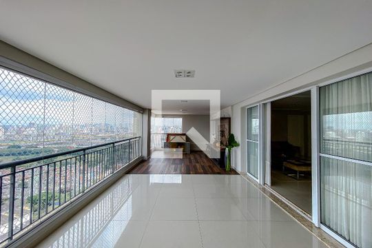 Varanda da Sala de apartamento à venda com 4 quartos, 210m² em Vila Prudente, São Paulo