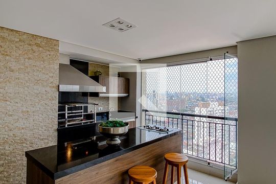 Varanda da Sala de apartamento à venda com 4 quartos, 210m² em Vila Prudente, São Paulo