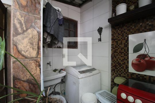 Área de serviço de casa de condomínio à venda com 3 quartos, 307m² em Pechincha, Rio de Janeiro