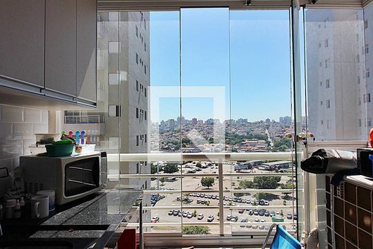 Cozinha de kitnet/studio para alugar com 1 quarto, 40m² em Jardim do Mar, São Bernardo do Campo