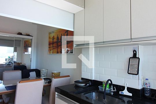 Cozinha de kitnet/studio para alugar com 1 quarto, 40m² em Jardim do Mar, São Bernardo do Campo