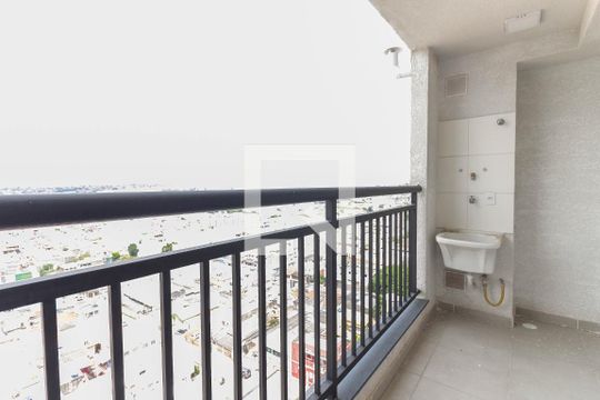 Varanda da Sala de apartamento para alugar com 2 quartos, 38m² em Vila Progresso (zona Leste), São Paulo