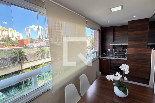 Sala - Sala de Jantar Varanda de apartamento à venda com 2 quartos, 78m² em Campestre, Santo André