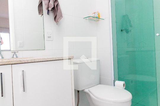 Banheiro da Suíte de apartamento à venda com 2 quartos, 64m² em Tatuapé, São Paulo