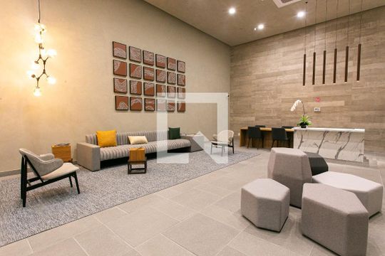 Condomínio - Hall de kitnet/studio para alugar com 1 quarto, 25m² em Vila Gomes Cardim, São Paulo
