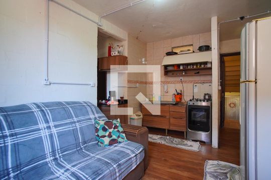 Sala - Cozinha de apartamento à venda com 2 quartos, 43m² em Rubem Berta, Porto Alegre
