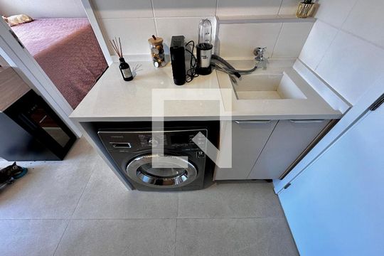 Área de Serviço de apartamento à venda com 1 quarto, 28m² em Jardim Caravelas, São Paulo